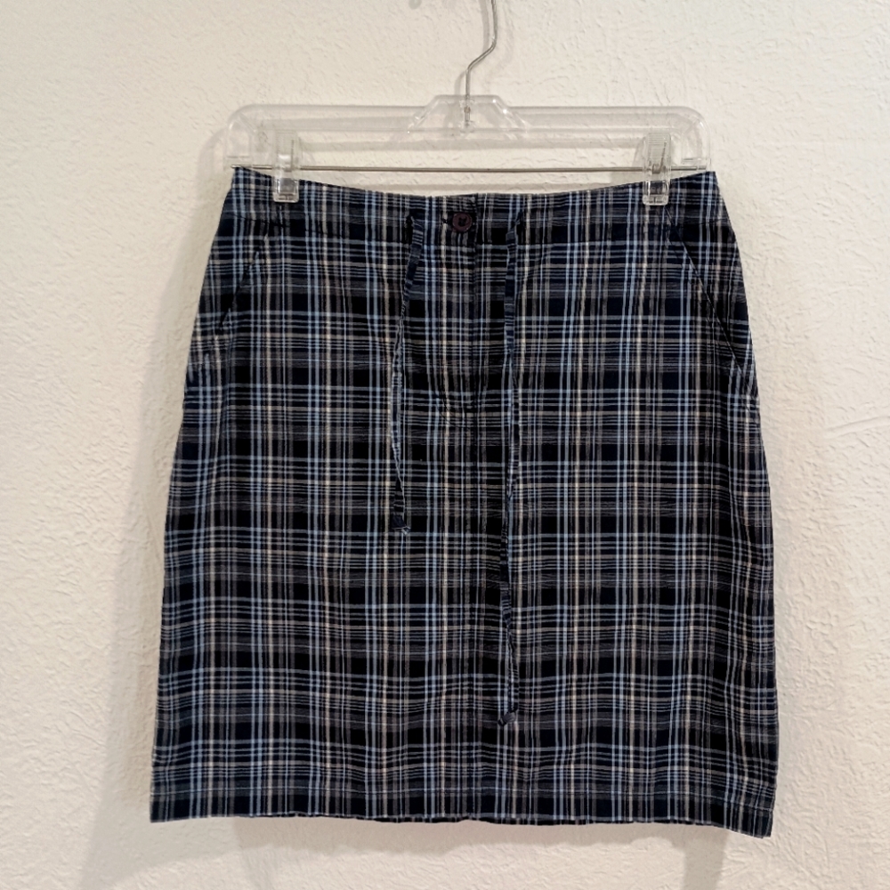 The Limited Plaid Cotton Skirt
